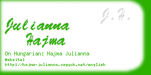 julianna hajma business card
